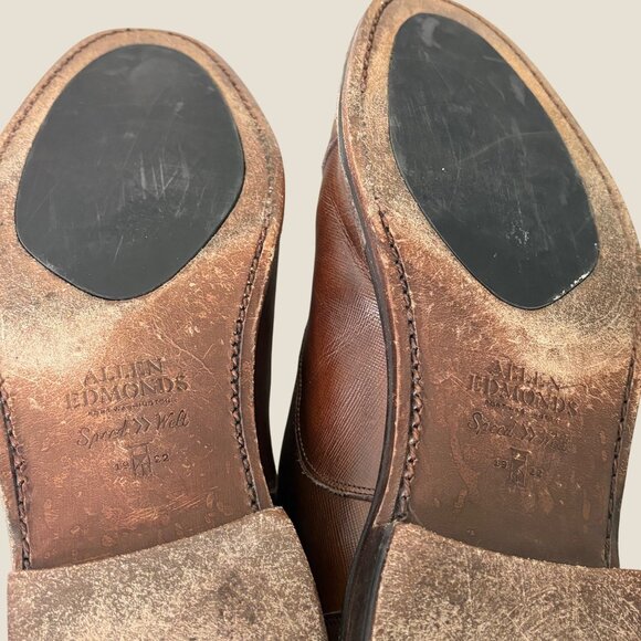 Allen Edmonds Mens Bond Street Cap Toe Textured Leather Lace Up Oxford Size 11.5 - Picture 9 of 12